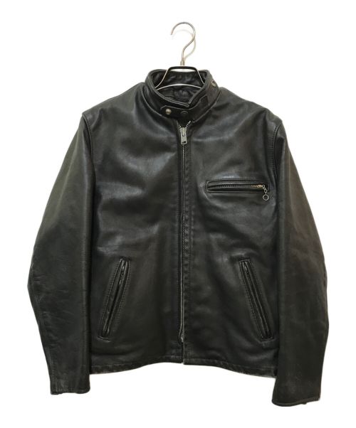 Schott（ショット）Schott (ショット) ライダースジャケット　641W ブラック サイズ:10（レディース規格）の古着・服飾アイテム