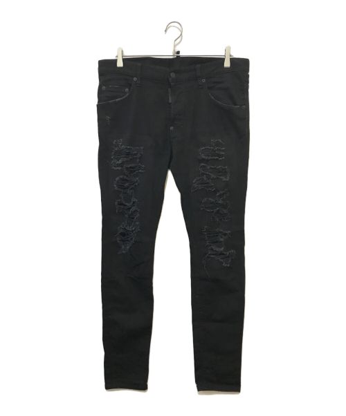 DSQUARED2（ディースクエアード）DSQUARED2 (ディースクエアード) Super Twinky Jean ブラック サイズ:Lの古着・服飾アイテム