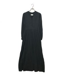 RIM.ARK（リムアーク）の古着「Volume sleeve maxi dress」｜ブラック