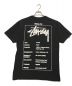 stussy (ステューシー) プリントTシャツ ブラック サイズ:M：8000円