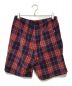 SUPREME (シュプリーム) Plaid Velour Short レッド×ネイビー サイズ:S：10000円