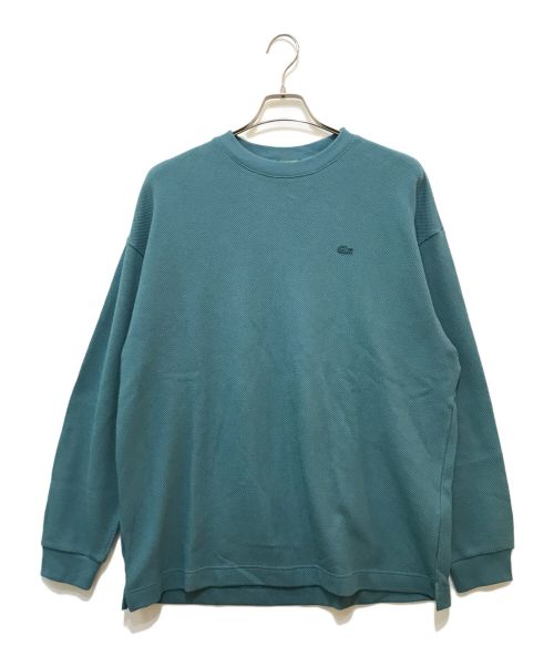 LACOSTE（ラコステ）LACOSTE (ラコステ) URBAN RESEARCH DOORS (アーバンリサーチ ドアーズ) thick pique crew long-sleeve グリーン サイズ:Lの古着・服飾アイテム