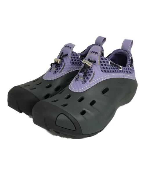 crocs（クロックス）crocs (クロックス) MARMOT CAPITAL (マーモット キャピタル) QUICK TRAIL LOW パープル×グレー サイズ:M5 W7 未使用品の古着・服飾アイテム