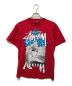 stussy（ステューシー）の古着「ALOHA Tシャツ」｜レッド