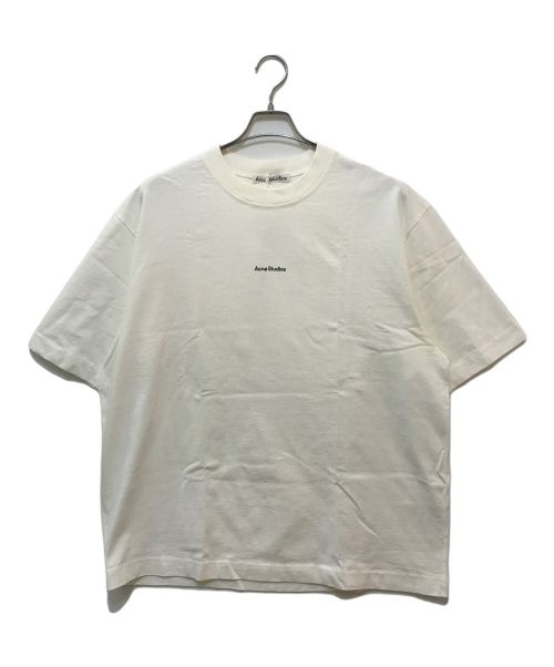 Acne studios（アクネ ストゥディオス）Acne studios (アクネ ストゥディオス) ロゴTシャツ ホワイト サイズ:XLの古着・服飾アイテム