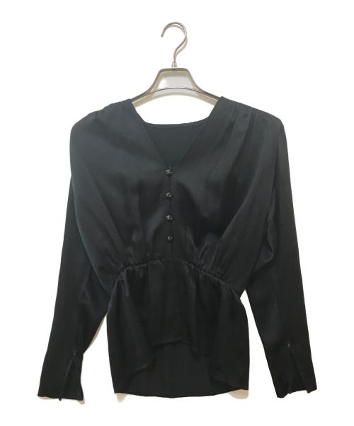 GIVENCHY（ジバンシィ）GIVENCHY (ジバンシィ) シルクブラウス ブラック サイズ:10の古着・服飾アイテム