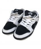 NIKE SB×TIGHTBOOTH PRODUCTIONナイキエスビー×タイトブースプロダクション）の古着「Dunk Low Pro QS」｜ホワイト×ブラック