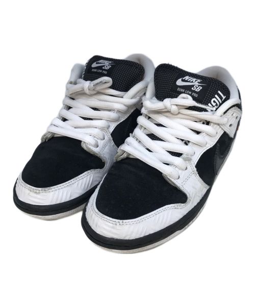 NIKE SB（ナイキエスビー）NIKE SB (ナイキエスビー) TIGHTBOOTH PRODUCTION (タイトブースプロダクション) Dunk Low Pro QS ホワイト×ブラック サイズ:25の古着・服飾アイテム