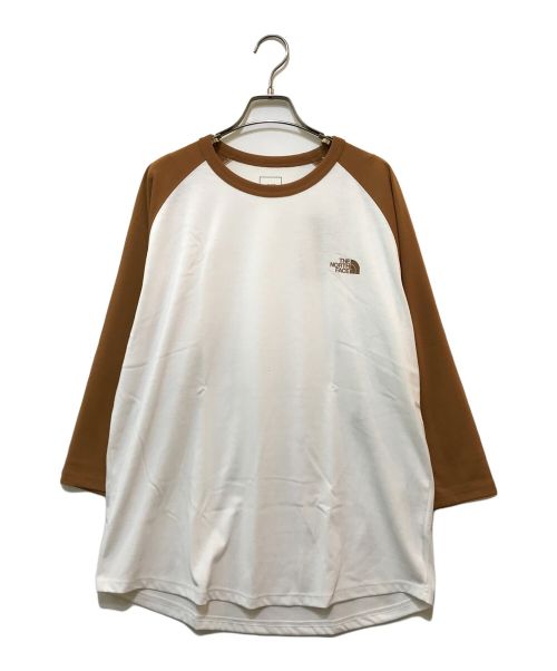 THE NORTH FACE（ザ ノース フェイス）THE NORTH FACE (ザ ノース フェイス) 3/4 Sleeve Baseball TEE ホワイト サイズ:XL 未使用品の古着・服飾アイテム