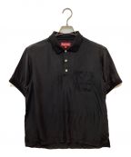 SUPREMEシュプリーム）の古着「Jacquard Logo Silk Polo」｜ブラック