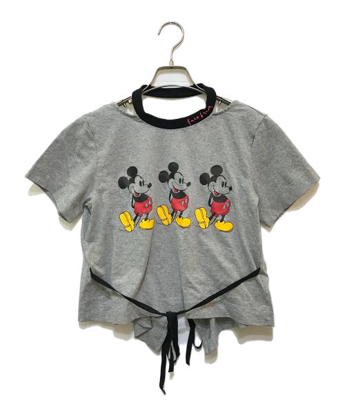 FACETASM（ファセッタズム）FACETASM (ファセッタズム) MICKEY TEE WITH OPEN-BACK グレー サイズ:1の古着・服飾アイテム