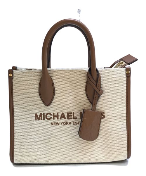 MICHAEL KORS（マイケルコース）MICHAEL KORS (マイケルコース) LUGGAGE 2wayバッグ ベージュの古着・服飾アイテム