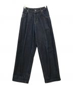 NEON SIGNネオンサイン）の古着「WIDE DENIM SLACKS “RIGID”」｜インディゴ