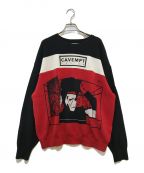 C.Eシーイー キャブエンプト）の古着「CAVEMPT DESIGN KNIT」｜レッド