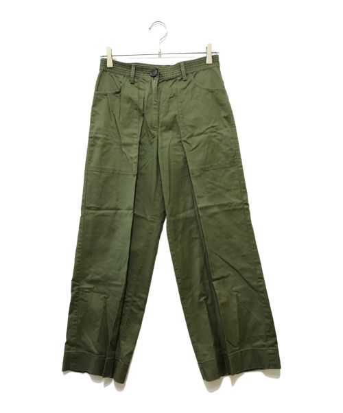 MONCLER（モンクレール）MONCLER (モンクレール) PANTALONE サイドライン パンツ カーキ サイズ:42の古着・服飾アイテム