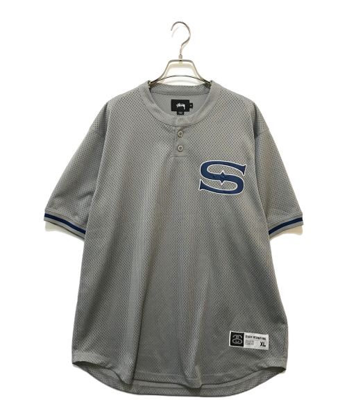 stussy（ステューシー）stussy (ステューシー) ユニフォームシャツ グレー サイズ:XLの古着・服飾アイテム