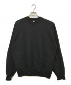 LOS ANGELES APPARELロサンゼルスアパレル）の古着「Heavy Fleece Crewneck Sweatshirts」｜ブラック