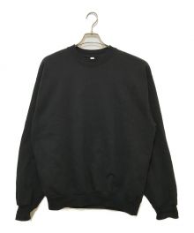 LOS ANGELES APPAREL（ロサンゼルスアパレル）の古着「Heavy Fleece Crewneck Sweatshirts」｜ブラック