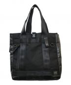 PORTERポーター）の古着「HEAT  2WAY TOTE BAG」｜ブラック