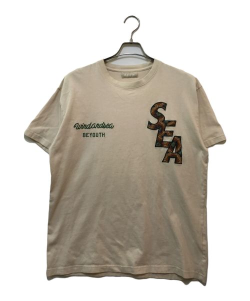 WIND AND SEA（ウィンド アンド シー）WIND AND SEA (ウィンダンシー) Tシャツ ベージュ サイズ:Lの古着・服飾アイテム