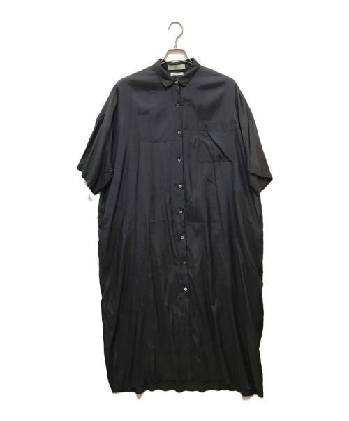 ARGUE（アーギュ）ARGUE (アーギュ) ORGANIC COTTON WIDE SHIRTS DRESS ネイビー サイズ:2の古着・服飾アイテム