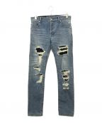 BALMAINバルマン）の古着「distressed jeans」｜インディゴ