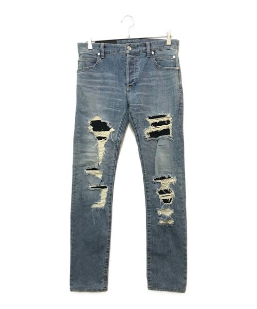 BALMAIN（バルマン）BALMAIN (バルマン) distressed jeans インディゴ サイズ:28の古着・服飾アイテム