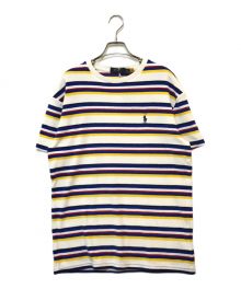 POLO RALPH LAUREN×Snidel（ポロ・ラルフローレン×スナイデル）の古着「パイルボーダーTシャツ」｜ホワイト×ネイビー