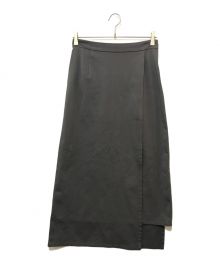 Graphpaper（グラフペーパー）の古着「Compact Ponte Wrap Skirt」｜グレー