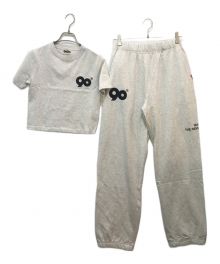 9090（9090）の古着「90 Logo Tee Set-Up」｜グレー