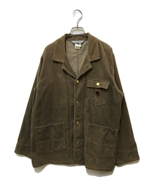 CarHartt（カーハート）CarHartt (カーハート) コーデュロイカバーオール ブラウン サイズ:XLの古着・服飾アイテム