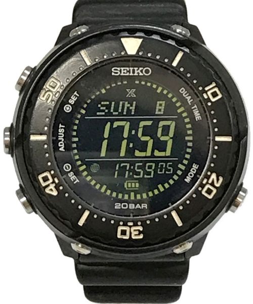 SEIKO（セイコー）SEIKO (セイコー) LOWERCASE (ロウワーケース) PROSPEX FIELDMASTER ブラックの古着・服飾アイテム