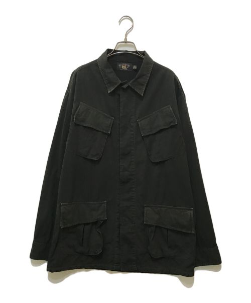 RRL（ダブルアールエル）RRL (ダブルアールエル) ジャングルファティーグジャケット ブラック サイズ:Lの古着・服飾アイテム