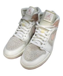 NIKE（ナイキ）の古着「W AIR JORDAN 1 MID SE」｜アイボリー×ピンク