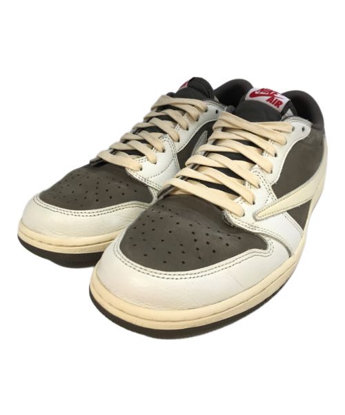 NIKE（ナイキ）NIKE (ナイキ) Travis Scott (トラヴィス スコット) AIR JORDAN 1 RETRO LOW OG SP アイボリー×ブラウン サイズ:US10.5の古着・服飾アイテム