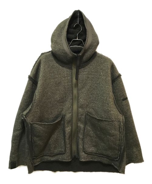 N.HOOLYWOOD（エヌ ハリウッド）N.HOOLYWOOD (エヌ ハリウッド) REVERSIBLE HOODED BLOUSON グリーン サイズ:40の古着・服飾アイテム