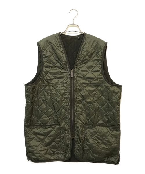 Barbour（バブアー）Barbour (バブアー) POLARQUILT WAISTCOAT/ZIP IN LINER カーキ サイズ:Lの古着・服飾アイテム