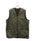 Barbour（バブアー）の古着「POLARQUILT WAISTCOAT/ZIP IN LINER」｜カーキ