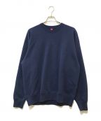 LOOPWHEELER×BEAMS JAPANループウィラー×ビームスジャパン）の古着「クルーネックスウェット」｜ネイビー