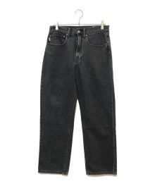 thisisneverthat（ディスイズネバーザット）の古着「Regular Jeans Cone Denim　SP01-010224」｜ブラック