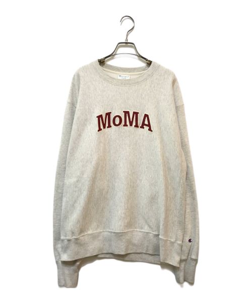 MoMA（モマ）MoMA (モマ) ロゴスウェット グレー サイズ:LARGE(JPN:2XL)の古着・服飾アイテム