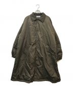 HeRIN.CYEヘリンドットサイ）の古着「A-line batting coat　530GAM30-0290」｜ブラウン