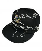 SUPREME×New Eraシュプリーム×ニューエラ）の古着「Worldwide BOX Logo New ERA CAP」｜ブラック