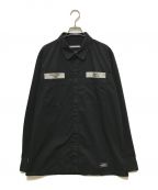 NEIGHBORHOODネイバーフッド）の古着「CLASSIC WORK/EC-SHIRT.LS　192TSNH-SHM01」｜ブラック