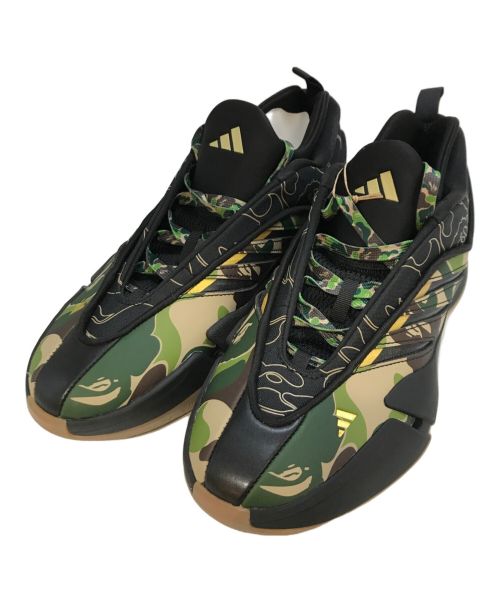 adidas（アディダス）adidas (アディダス) A BATHING APE (アベイシングエイプ) Dame 9 オリーブ×ブラック サイズ:28 未使用品の古着・服飾アイテム