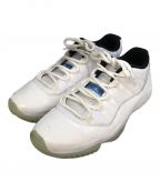 NIKEナイキ）の古着「Air Jordan 11 Low Legend Blue(エアジョーダン11ロウ レジェンドブルー)AV2187-117」｜ホワイト