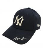 New Era×POLO RALPH LAURENニューエラ×ポロ・ラルフローレン）の古着「コラボキャップ」｜ネイビー