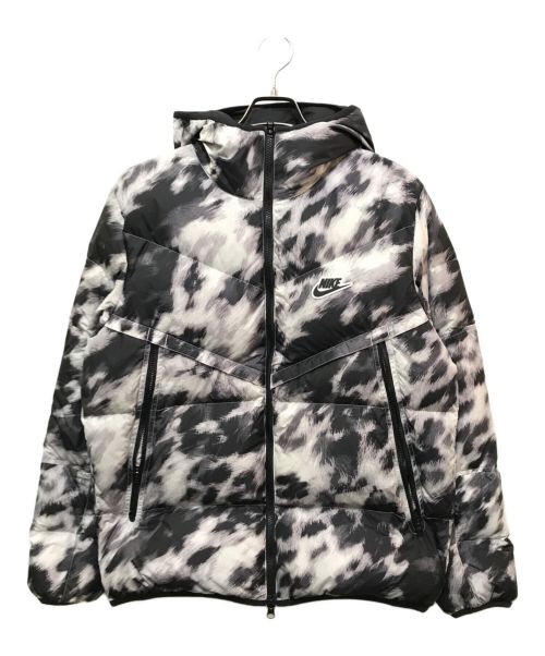 NIKE（ナイキ）NIKE (ナイキ) AS M NSW DWN FIL WR JKT AOP S ホワイト×ブラック サイズ:Lの古着・服飾アイテム