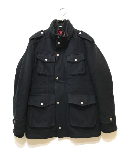 BURBERRY BLACK LABEL（バーバリーブラックレーベル）BURBERRY BLACK LABEL (バーバリーブラックレーベル) ウールジャケット ブラック サイズ:Lの古着・服飾アイテム