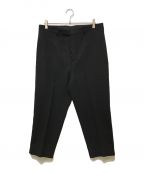 RICK OWENSリックオウエンス）の古着「WOOL WIDE LEG PANTS(ウール ワイド レッグパンツ)RR19F4372-WF」｜ブラック